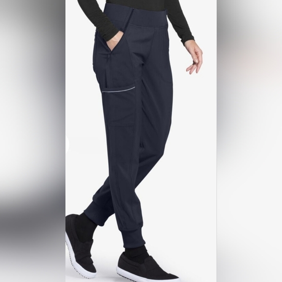 Cherokee Pants - Infinity Women's 5-Pocket STRETCH Tapered Jogger Cargo Scrub Pants - XL TALL